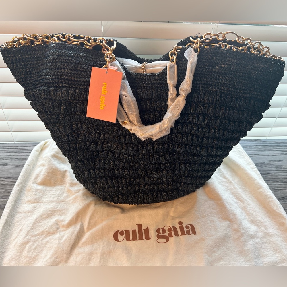 Cult Gaia Samira Straw Tote